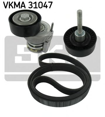 VKMA 31047 SKF Комплект доріжкового ремня (ролик, ремінь)1